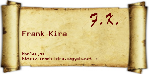 Frank Kira névjegykártya